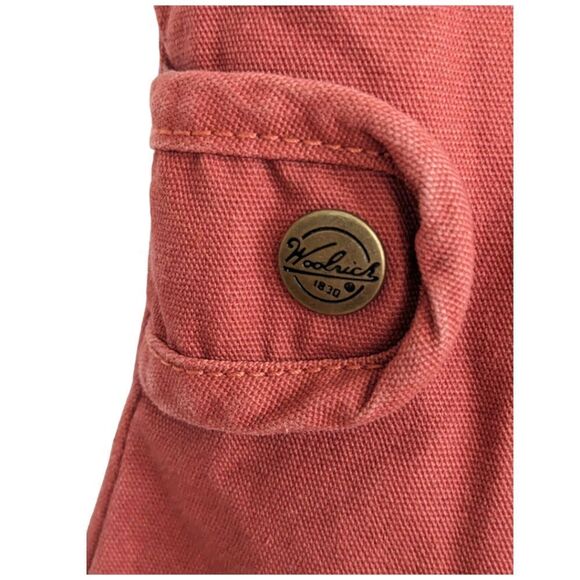 WOOLRICH WOMEN'S DORRINGTON BARN VEST 18560 FLEECE LINED BRICK RED SIZE S VEST - Picture 8 of 11